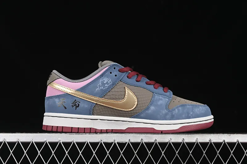 All Categories Nk SB Dunk Series Nk SB Dunk Low Low-top sneakers Nk Dunk Low Game theme Black Myth Wukong Xiangyun Dragon Pattern Deconstructed retro low-top casual sneakers WK0820-001